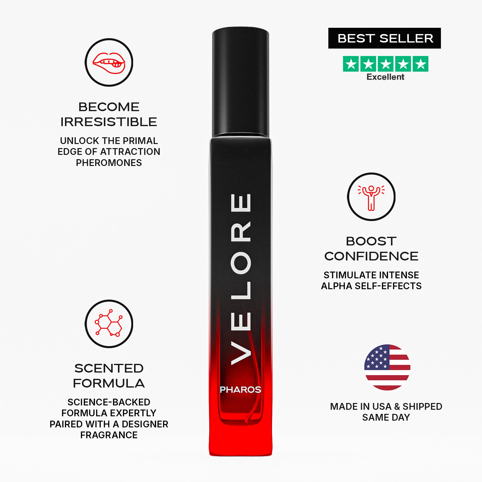 PHAROS™ Supercharged Alpha Attraction Pheromone Cologne + FREE GIFT